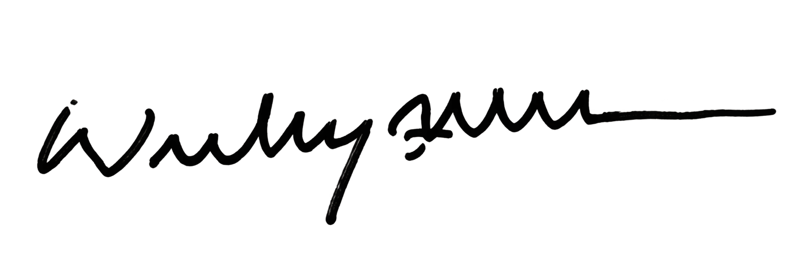 Wesley Allen’s handwritten signature